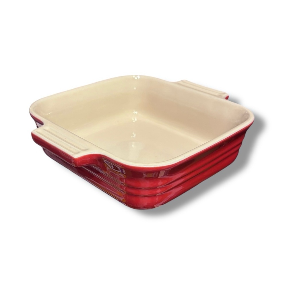 LE CREUSET Stoneware Red Petite Square 6” Casserole Baking Dish